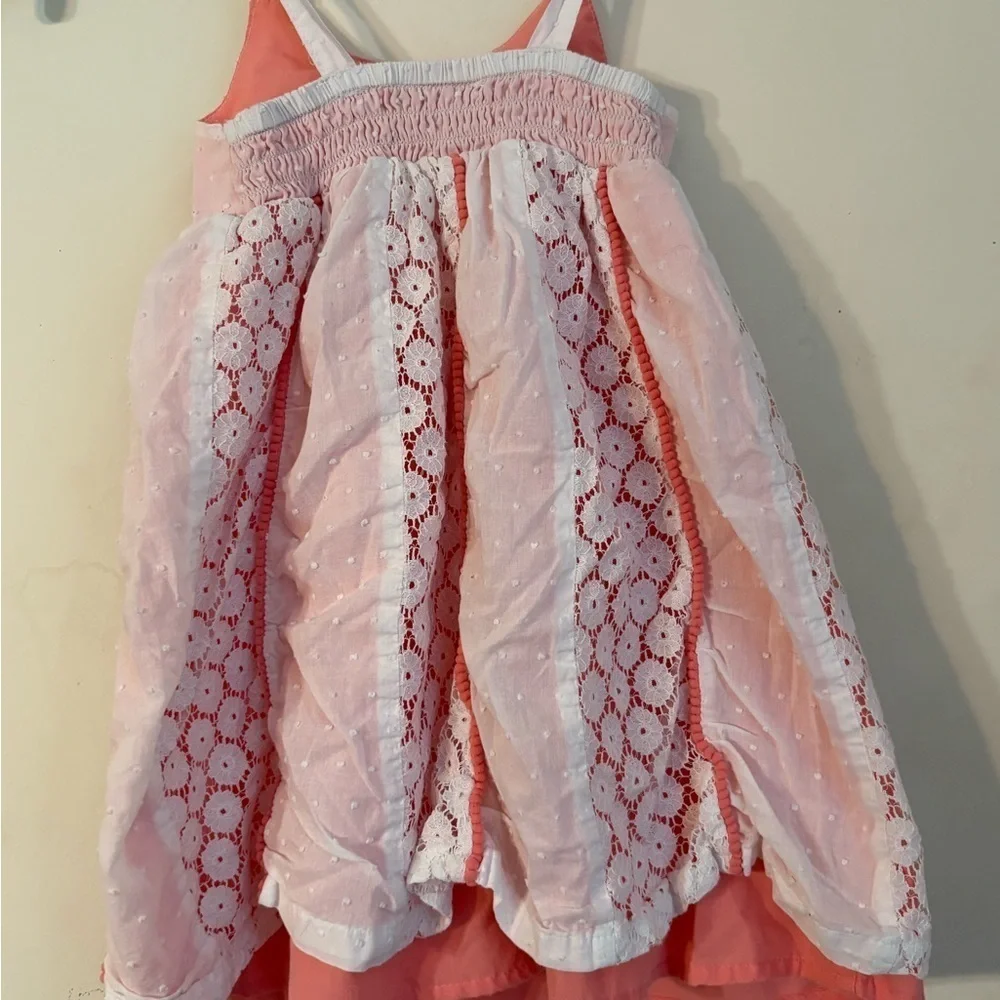 Pink and White Kids Dress